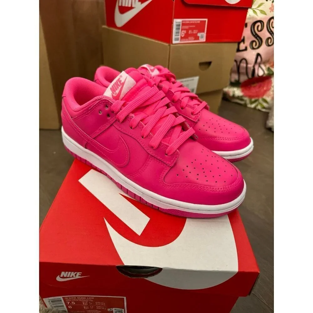 Nike dunk low hyper pink / white